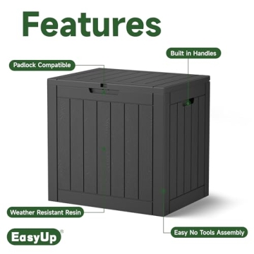 EasyUp 30 Gallon Waterproof Outdoor Storage Box