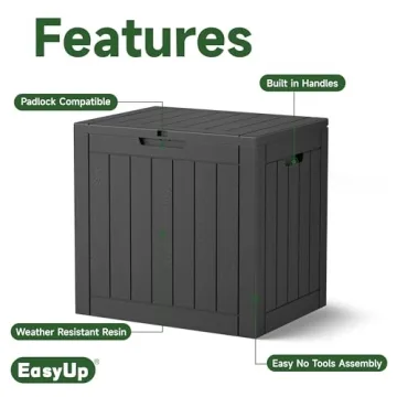 EasyUp 30 Gallon Waterproof Outdoor Storage Box
