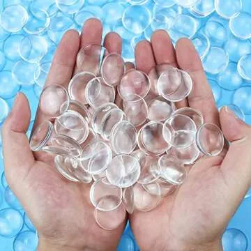 Acmer 100 Pieces Transparent Glass cabochons, Clear Glass Dome cabochon, Non-calibrated Round 1 inch/25mm for Photo Pendant Craft Jewelry Making