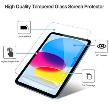 ProCase Screen Protector for iPad A16 2025 11th/10th 2022 Generation (11-inch/10.9), HD Clear Tempered Glass Film Guard -2 Pack