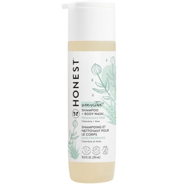 The Honest Company 2-in-1 Cleansing Shampoo + Body Wash | Gentle for Baby | Naturally Derived, Tear-...
