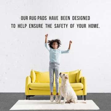 Slip-Stop Magic Stop Rug on Carpet Non-Slip Rug Pad for Area Rugs and Runner Rugs, USA-Made Rug Pad for Carpet Over Carpet Keeps Rugs in Place On Carpet, 8' x 10'