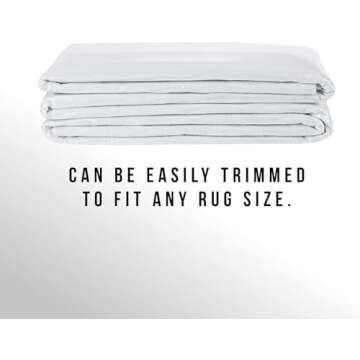 Slip-Stop Magic Stop Rug on Carpet Non-Slip Rug Pad for Area Rugs and Runner Rugs, USA-Made Rug Pad for Carpet Over Carpet Keeps Rugs in Place On Carpet, 8' x 10'