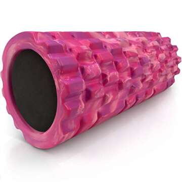 321 STRONG Foam Roller - Medium Density Deep Tissue Massager for Muscle Massage and Myofascial Trigger Point Release, with 4K eBook - Glam