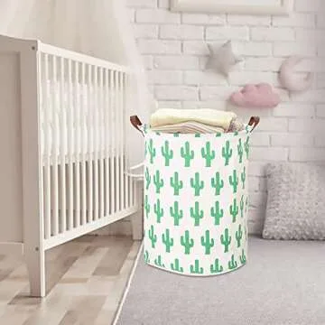 CLOCOR Large Cactus Storage Bin for Laundry and Toys