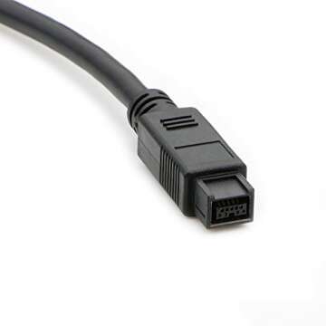 PASOW FireWire 1394b 800 IEEE 9 Pin to 9 Pin Male to Male Cable 6 Feet for Mac Pro, MacBook, iMac, D...