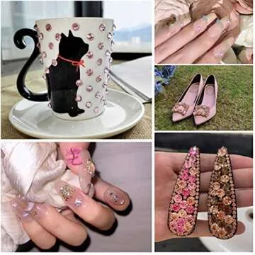 Beadsland Light Pink Rhinestones for Glamorous Crafting