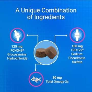 Nutramax Cosequin Joint Health Supplement for Cats - With Glucosamine, Chondroitin, and Omega-3, 60 Soft Chews