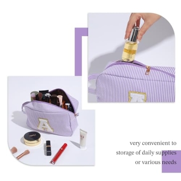 YOOLIFE Initial Cosmetic Bag - Stylish Girls Gift