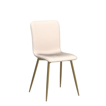 Modern Dining Chairs Set of 4 Comfortable Stylish Gold Legs