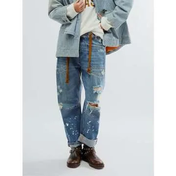 LifeShe Women's Casual Baggy Barrel Jeans - Stylish Comfort