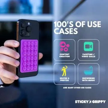 StickyGrippy Phone Mount - Hands-Free for iPhone & Android
