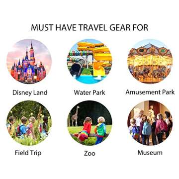 Reusable Child Safety ID Wristbands, Waterproof Adjustable Travel ID Band for Kids, One Size Fits All, Blue, Pack of 3