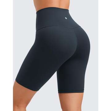 CRZ YOGA Women's Butterluxe Biker Shorts 8” - High Waist for Yoga, Running & Sports