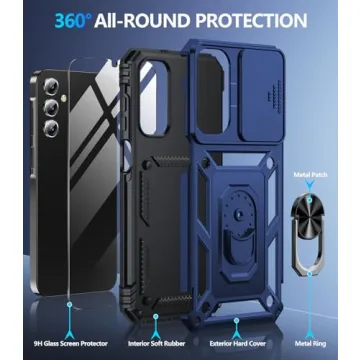 Samsung Galaxy A15 5G Protective Case with Lens Cover