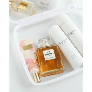 3PCS Zippered Hard Pouch Double for Easy Organization