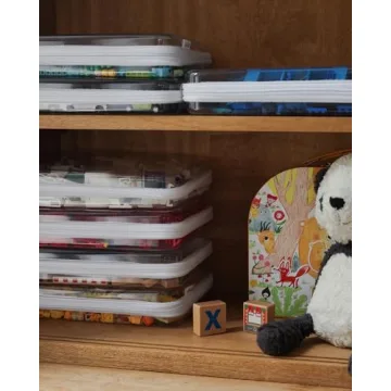 3PCS Zippered Hard Pouch Double for Easy Organization