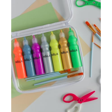 3PCS Zippered Hard Pouch Double for Easy Organization