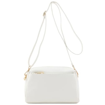 FashionPuzzle Triple Zip Small Crossbody Bag - Stylish & Functional