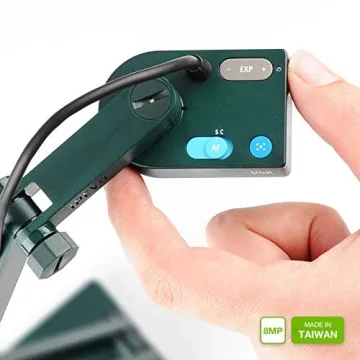 IPEVO V4K Ultra High Definition 8MP USB Document Camera — Mac OS, Windows, Chromebook Compatible for Live Demo, Web Conferencing, Distance Learning, Remote Teaching