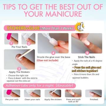 KQueenest Red French Tip Press On Nails for Every Occasion