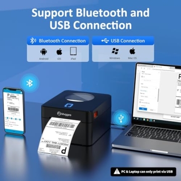 Bluetooth Thermal Label Printer for Shipping