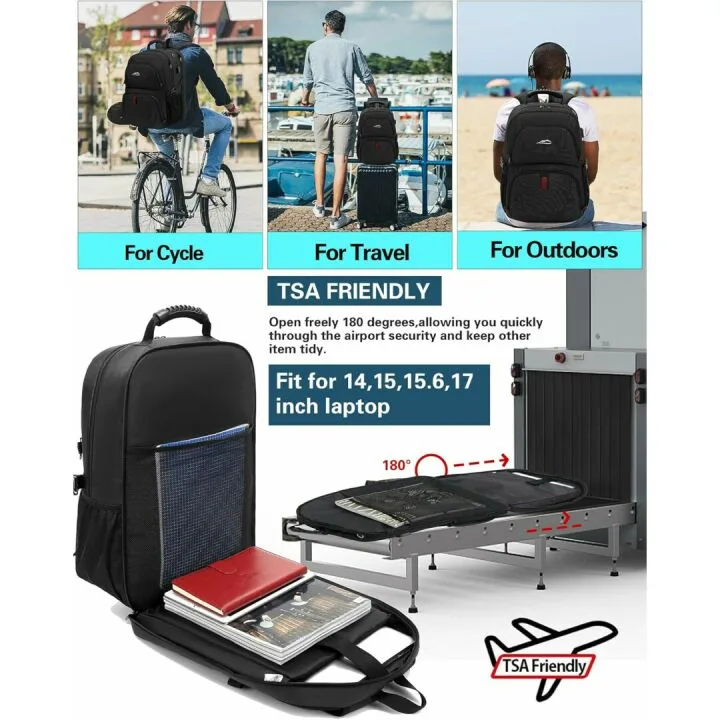 ProEtrade Large Laptop Backpack - TSA Approved, USB Port