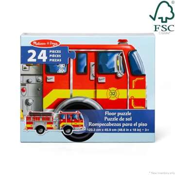 Melissa & Doug Fire Truck Puzzle for Creative Kids