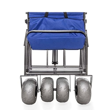 Sorin Outdoor Heavy Duty Beach Cart with Balloon Wheels