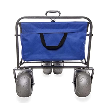 Sorin Outdoor Heavy Duty Beach Cart with Balloon Wheels
