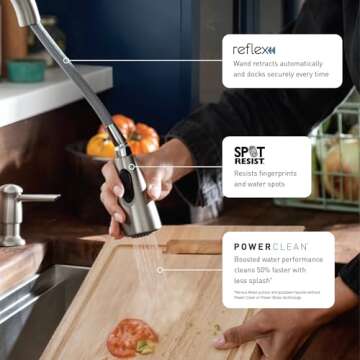 Moen Align Spot Resist Kitchen Faucet - Modern & Powerful