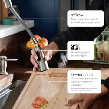 Moen Align Spot Resist Kitchen Faucet - Modern & Powerful