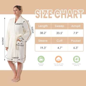 Bearberry Cozy Ribbed Robe | Soft Plush Nightgown