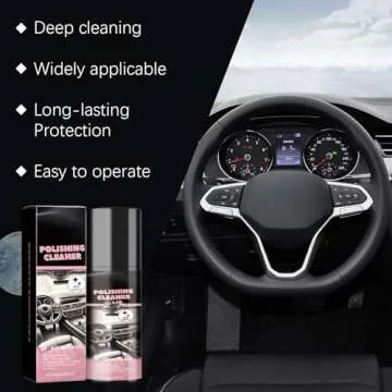 Car Interior Cleaner, 100ml Polishing Cleaner Car Interior, Car Interior Detailer and Cleaner, Vehicle Interior Polish, Interior Detailer Spray (3pcs)