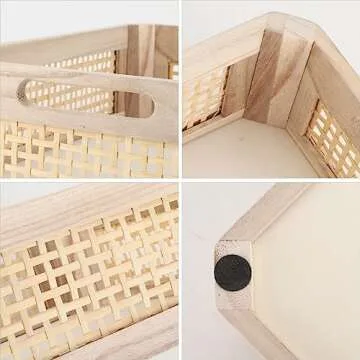 Woven Bamboo Storage Baskets - Stylish & Multifunctional