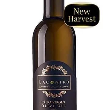Laconiko Ultra Premium 100% Extra Virgin Olive Oil Value Pack | Cold Pressed | From Greece | KORONEIKI Variety | 2023 Gold Medal Award Winning NYIOOC | (25.4 OZ (2 Bottles of 12.7 OZ))