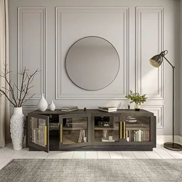 BELLEZE 70" Modern TV Stand for TVs up to 75" - Stylish & Functional