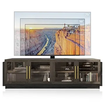BELLEZE 70" Modern TV Stand for TVs up to 75" - Stylish & Functional