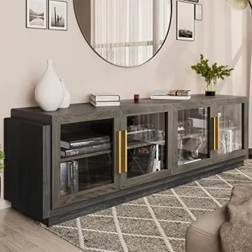 BELLEZE 70" Modern TV Stand for TVs up to 75" - Stylish & Functional