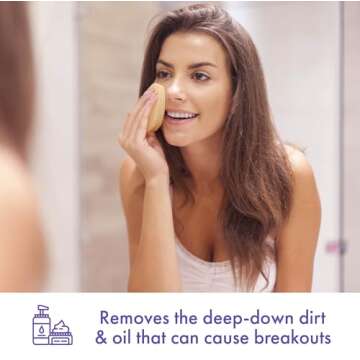 Buf Puf Gentle Facial Sponge for Smooth Skin and Radiance