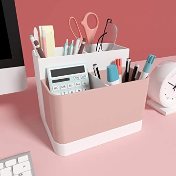 Stylish Pink Desk Organizer for Office or Home