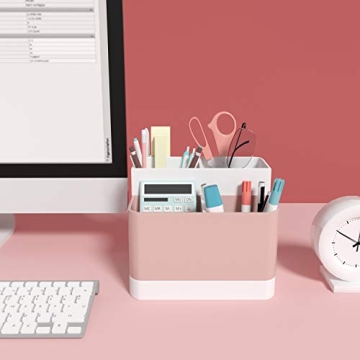 Stylish Pink Desk Organizer for Office or Home