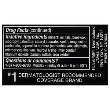 Dermablend Cover Creme High Coverage Foundation with SPF 30, 0C Pale Ivory, 1 Oz.