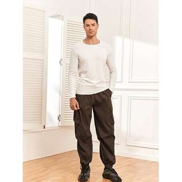 Stylish ZAFUL Flat Pocket Parachute Pants - Unisex Y2K Baggy Cargo Trousers