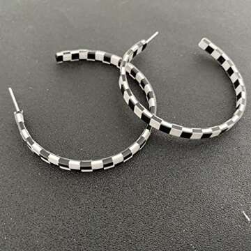 JIUIQL Vintage C Shaped Drop Earrings for Stylish Women