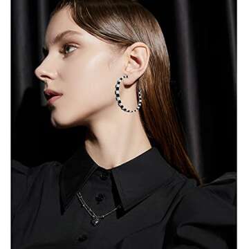 JIUIQL Vintage C Shaped Drop Earrings for Stylish Women