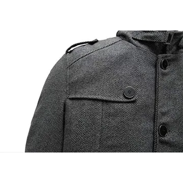 Wantdo Men's Warm Wool Overcoat Stylish Windproof Jacket