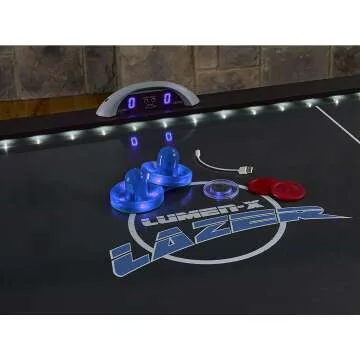 Interactive Air Hockey Table with LED Lights & Music