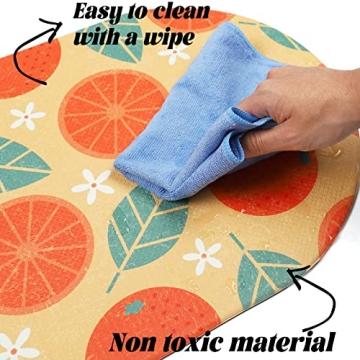 HACHIKITTY Cat Food Mat for Pets Waterproof & Stylish