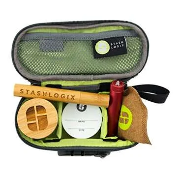 Stashlogix GoStash - Odor Proof & Locking Bag (Small, Beige (hemp))